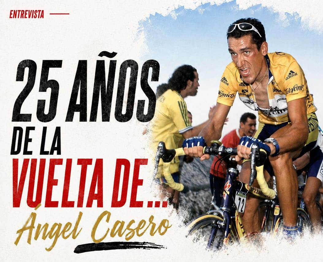 25 años de la Vuelta de Ángel Casero: «sin el Angliru, salí con mucha moral»