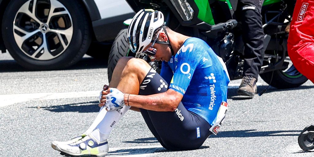 Cian Uijtdebroeks: la cruz de Movistar